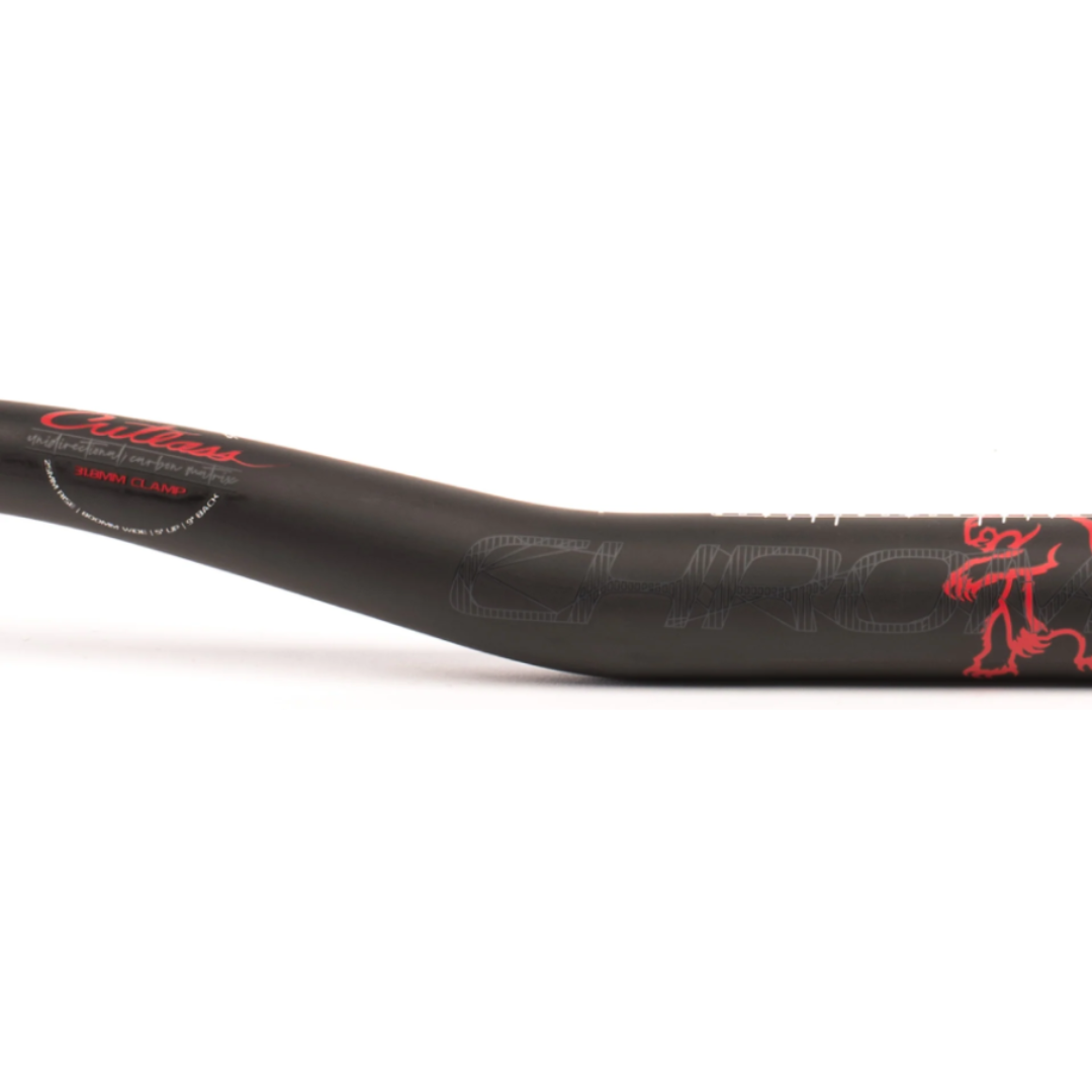CHROMAG Fubars Cutlass 31.8 35mm Rise, Black/Red - Manillar de Carbono