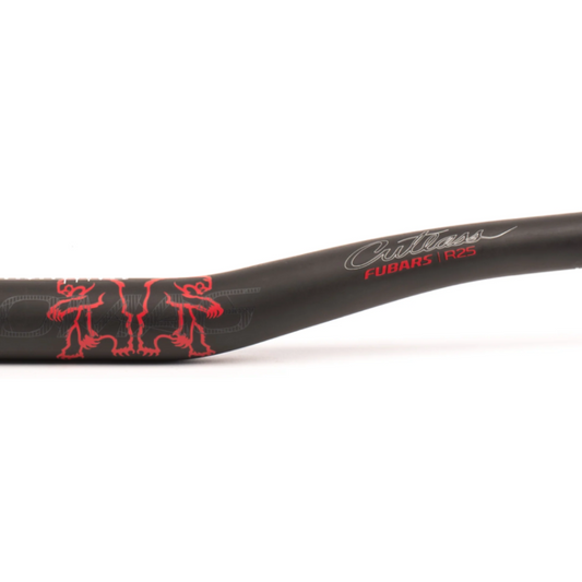 CHROMAG Fubars Cutlass 31.8 35mm Rise, Black/Red - Manillar de Carbono