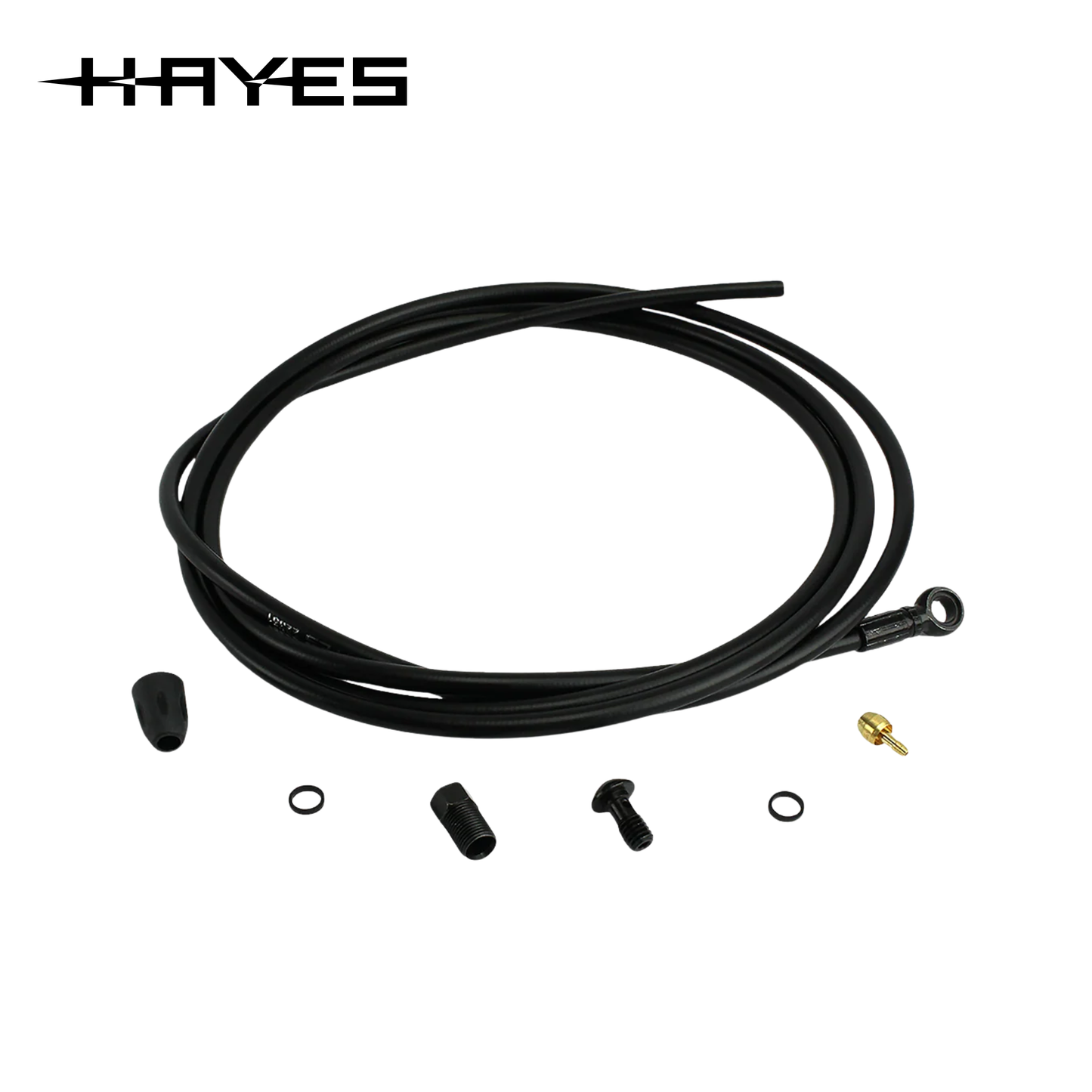 HAYES Kit de Manguera Hidráulica de Freno, 2000mm, Banjo, Black