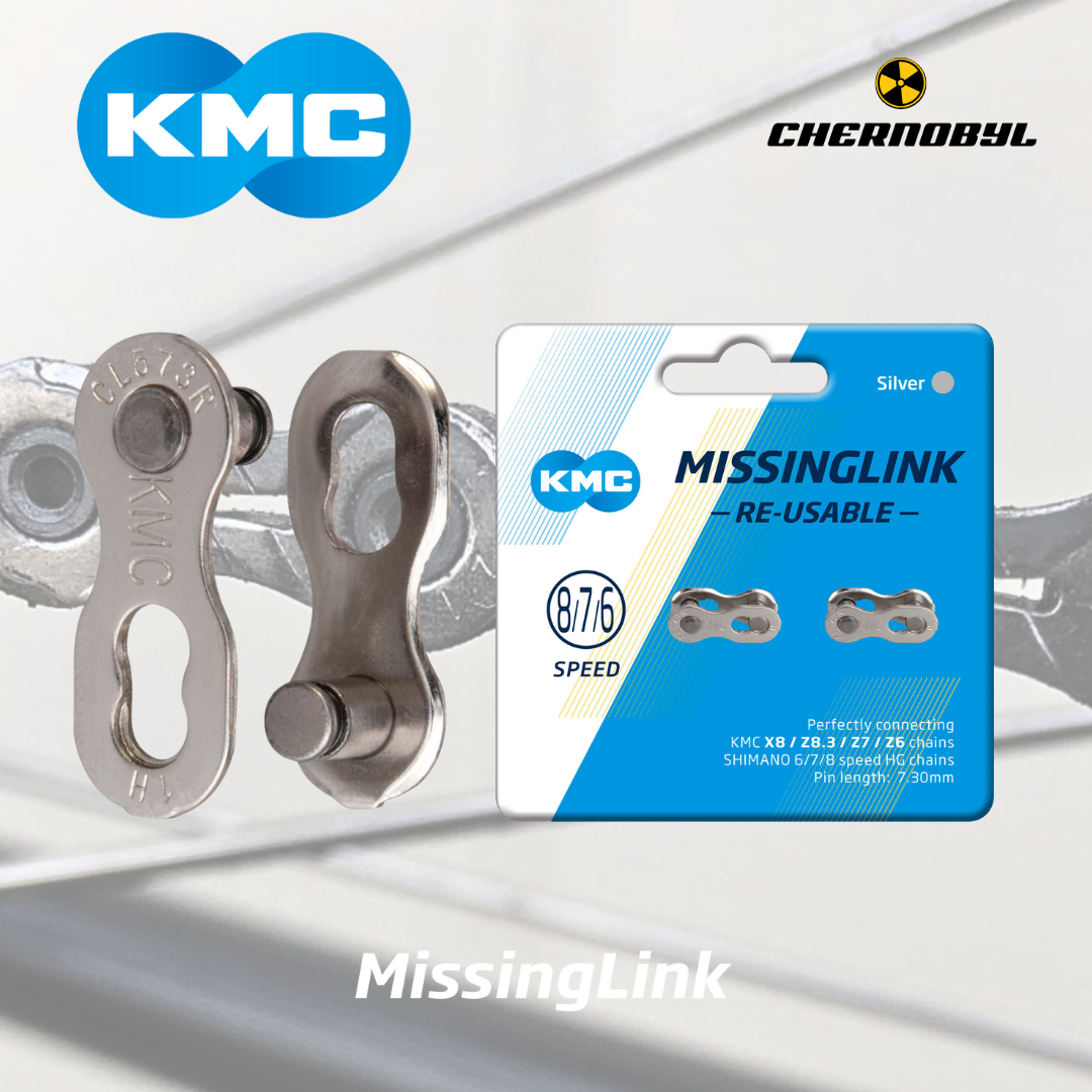 KMC CL573R Silver 6-7-8 Velocidades - Eslabón Rápido Reutilizable (MissingLink)