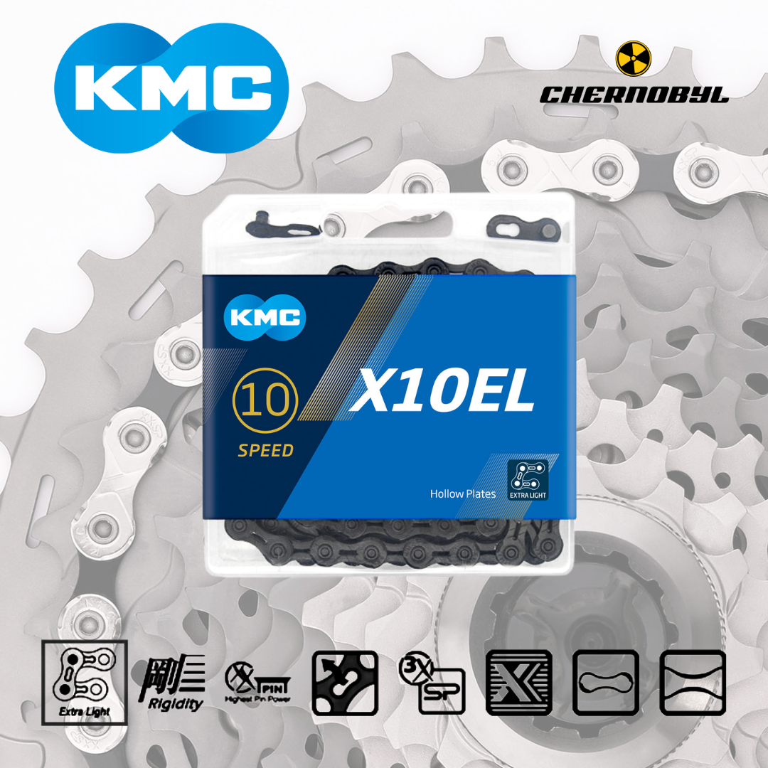 KMC X10EL Black/Black - 10 Velocidades - Cadena