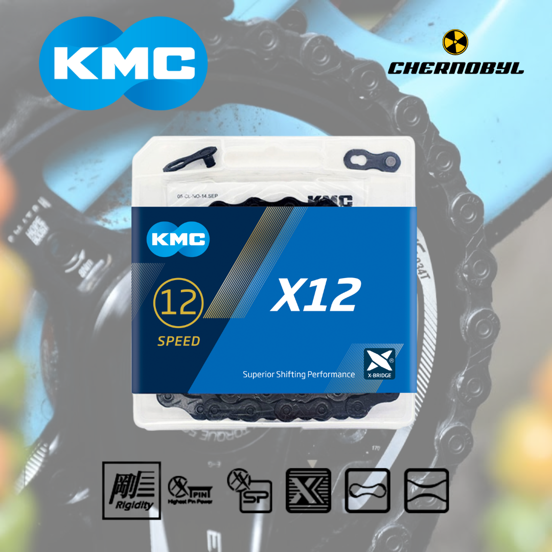 KMC X12 Black/Black - 12 Velocidades - Cadena