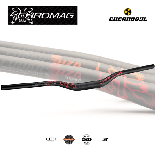 CHROMAG Fubars BZA 35 35mm Rise, Black/Red - Manillar