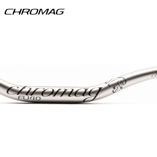 CHROMAG Fubars FU40 31.8 40mm Rise, Silver - Manillar de Aluminio