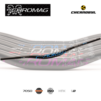CHROMAG Fubars OSX 35 35mm Rise, Black/Blue - Manillar