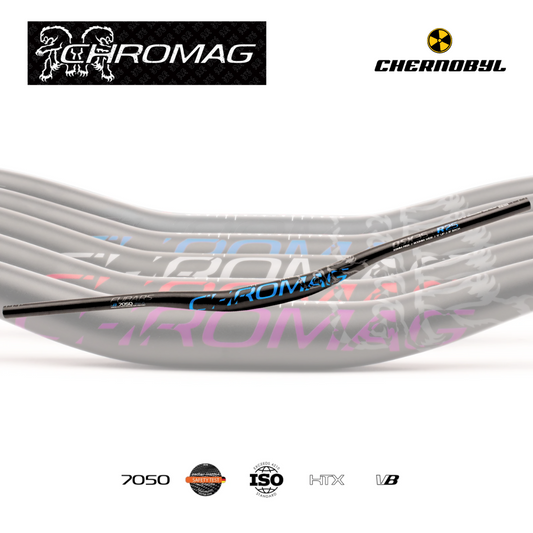 CHROMAG Fubars OSX 35 35mm Rise, Black/Blue - Manillar
