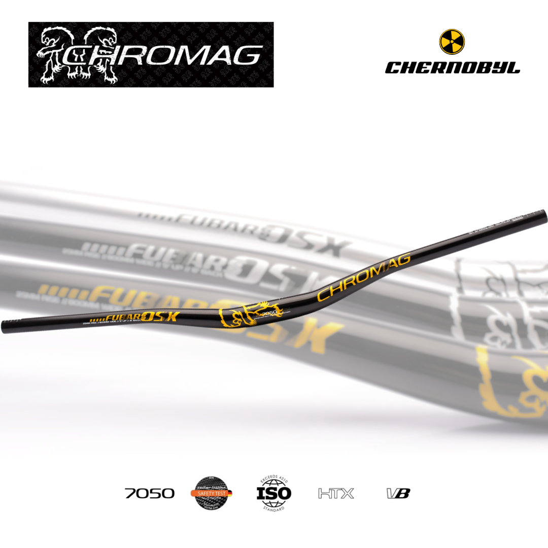 CHROMAG Fubars OSX LTD 31.8 25mm Rise, Black/Gold - Manillar