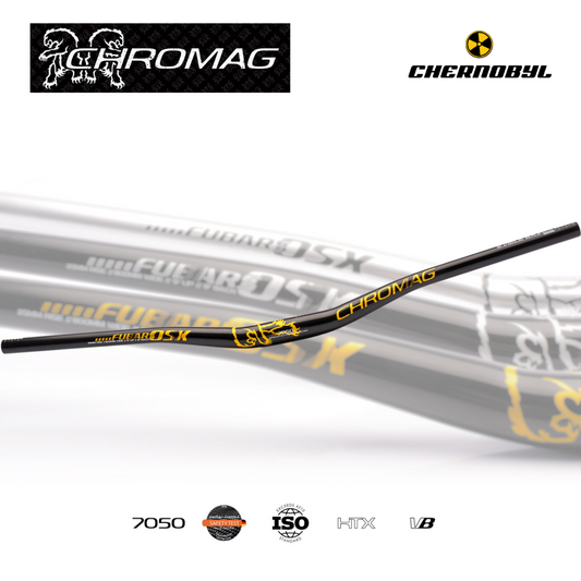 CHROMAG Fubars OSX LTD 31.8 25mm Rise, Black/Gold - Manillar