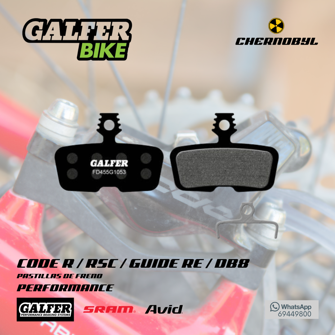 GALFER Performance para Code R/RSC/Guide RE/DB8/G2 RE (SRAM) - Pastillas de Freno