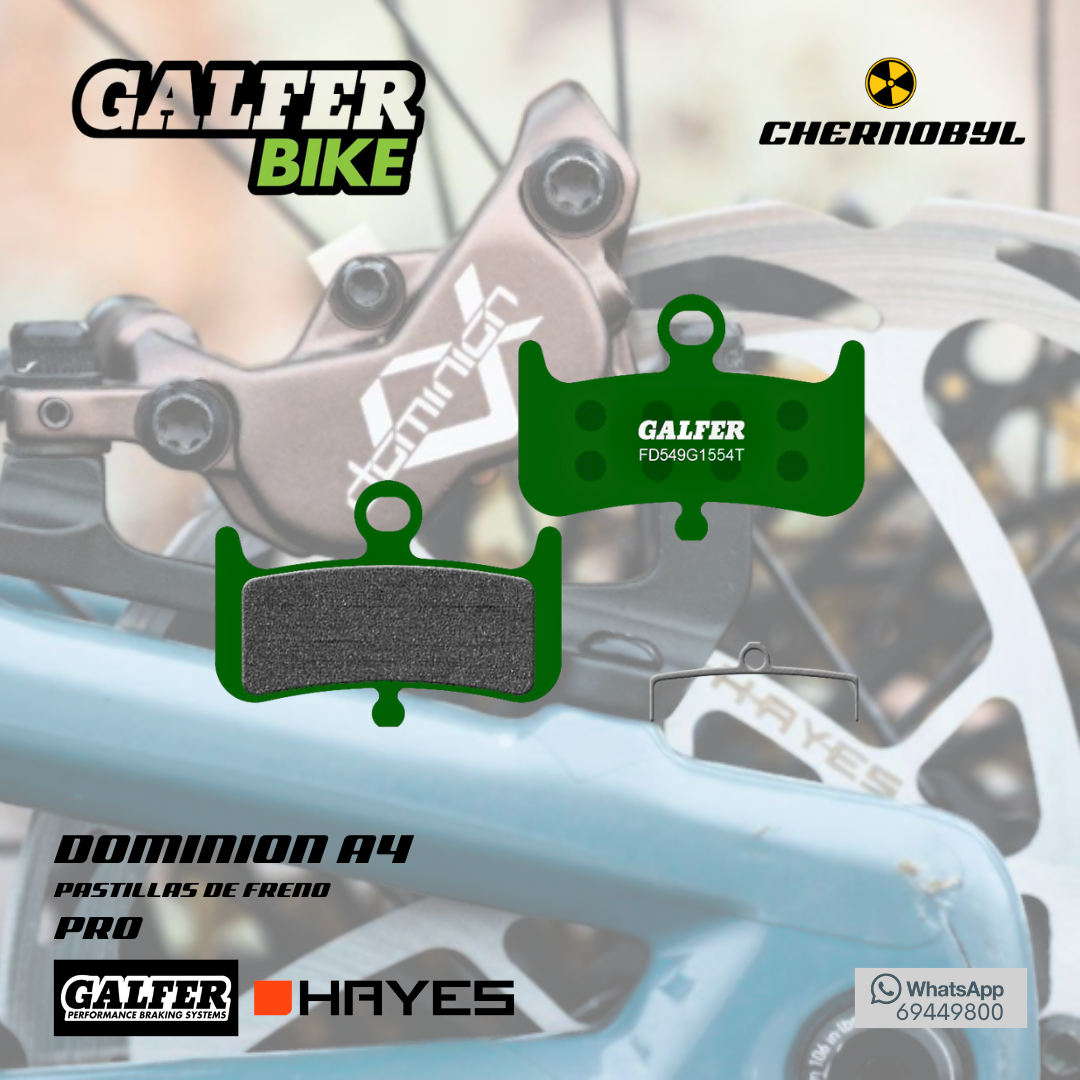 GALFER Pro para Dominion A4 (Hayes) - Pastillas de Freno