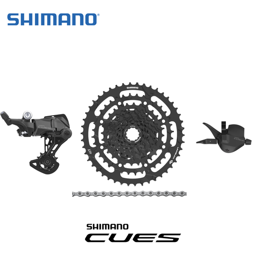 SHIMANO Grupo Cues U4000, 1x9 Velocidades, 11-46T - Kit de Transmisión