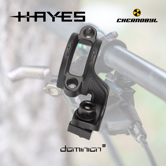 HAYES Dominion Peacemaker, Stealth Black / SRAM MatchMaker - Abrazadera de Palanca de Freno
