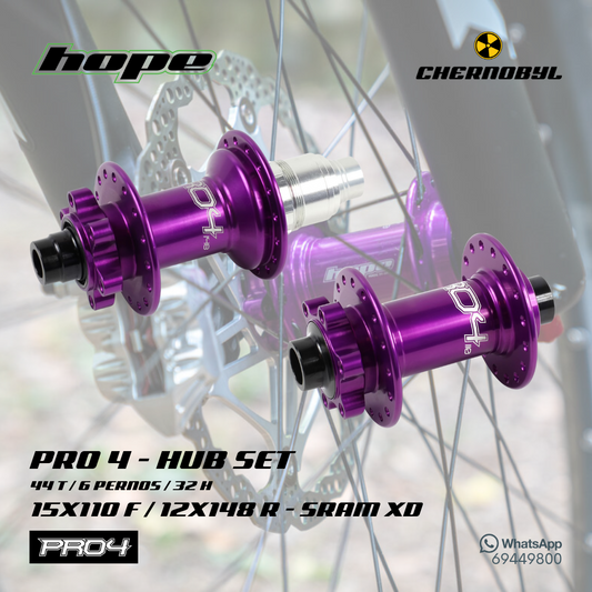 Hope Pro 4 Boost, Driver SRAM XD, 32h, 6 pernos