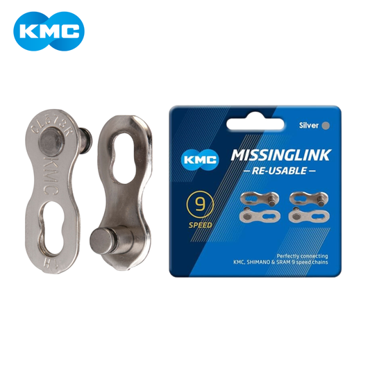 KMC CL566R Silver 9 Velocidades - Eslabón Rápido Reutilizable (MissingLink)
