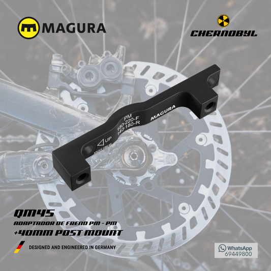 MAGURA +40mm QM45 Post Mount - Adaptador de disco de freno