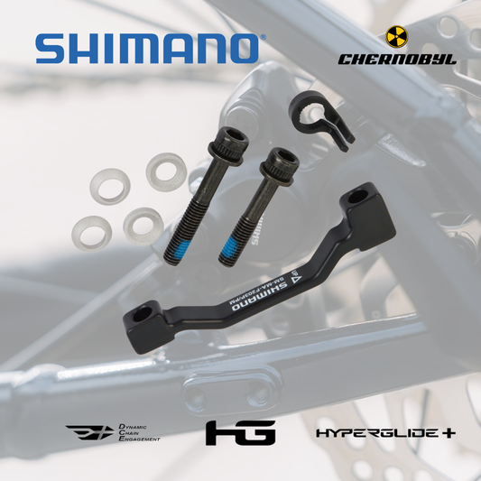 SHIMANO +23mm SM-MA-F203P/PM - Adaptador de freno de disco