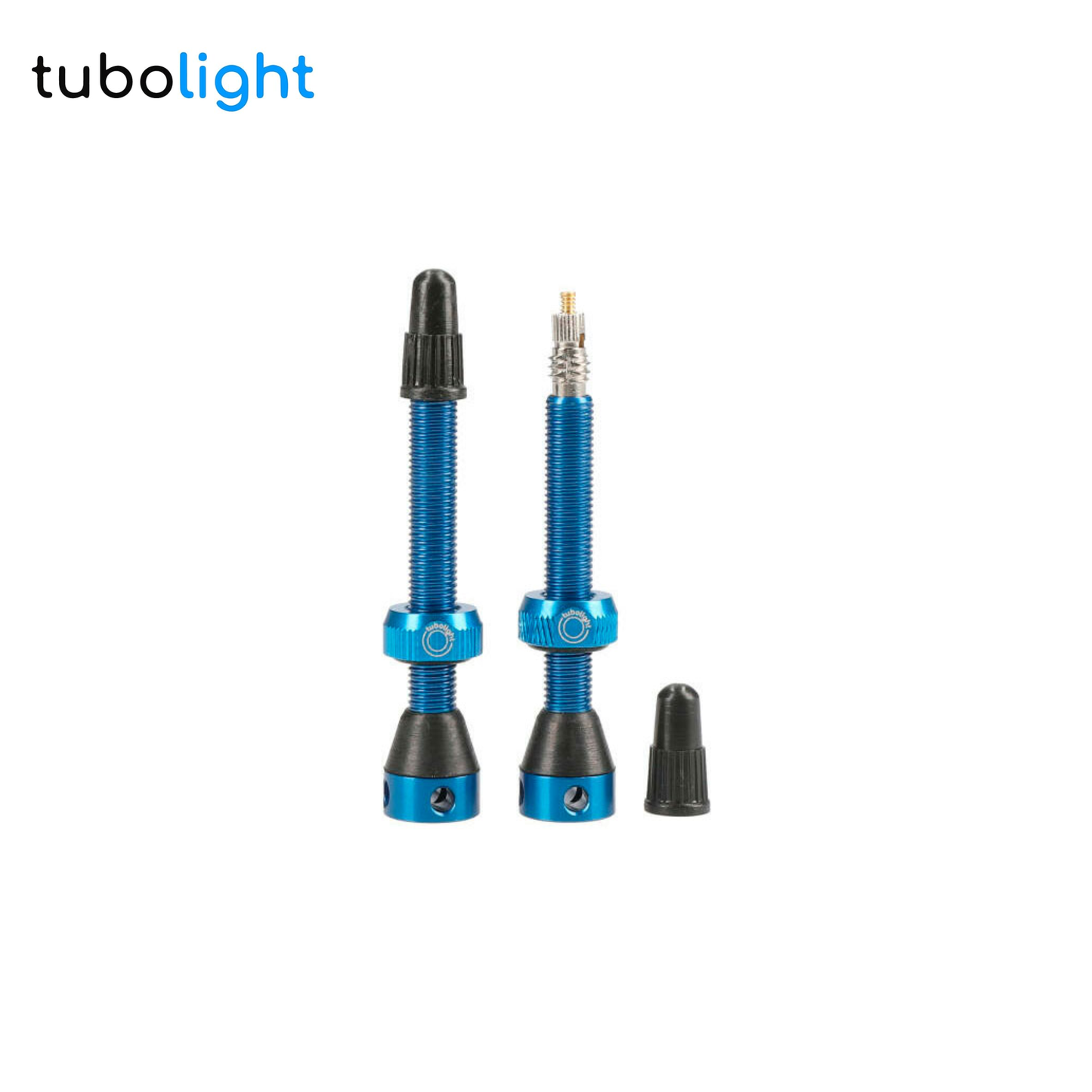 TUBOLIGHT Presta FV 50mm, Blue, Aluminio - Válvulas Tubeless