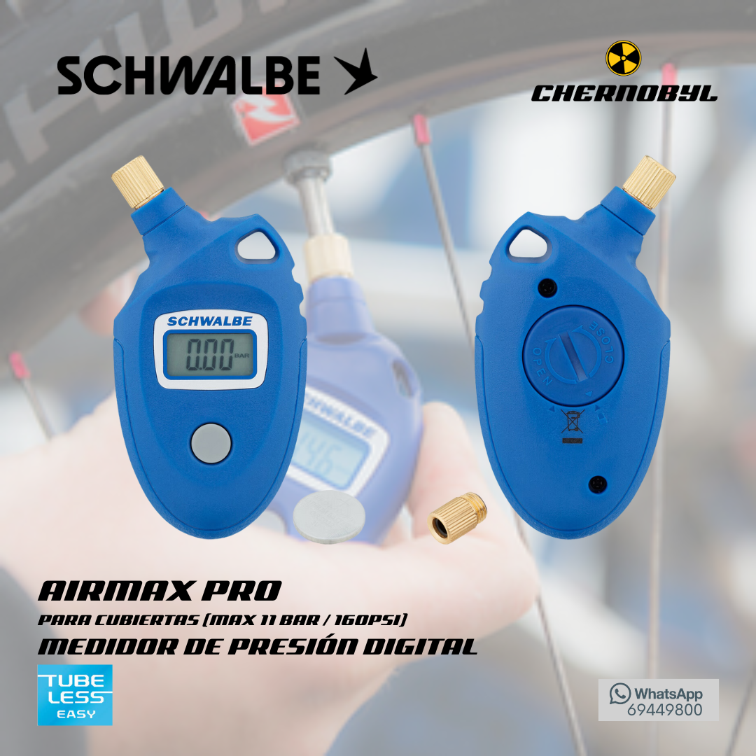 SCHWALBE Airmax Pro - Medidor de presión