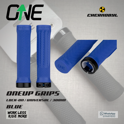 ONEUP Components Grips Blue Lock-On