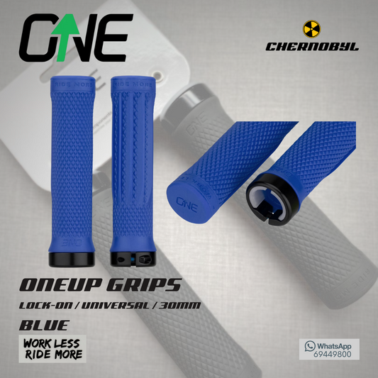 ONEUP Components Grips Blue Lock-On