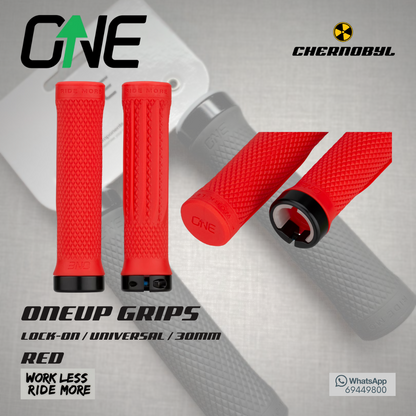 ONEUP Components Grips Red Lock-On