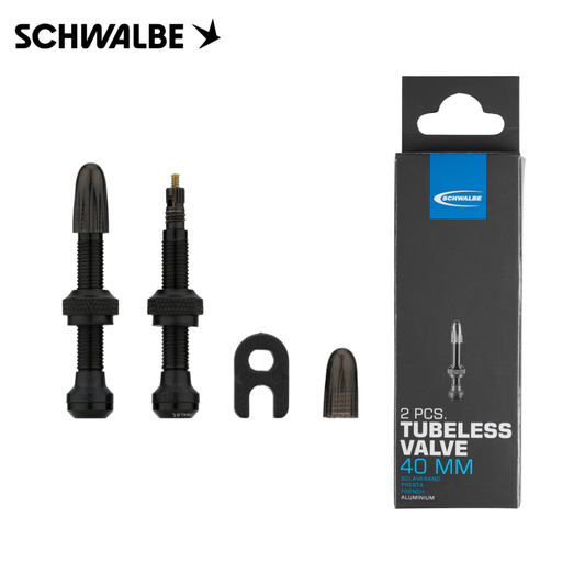 SCHWALBE Presta FV 40mm, Aluminio - Válvulas Tubeless