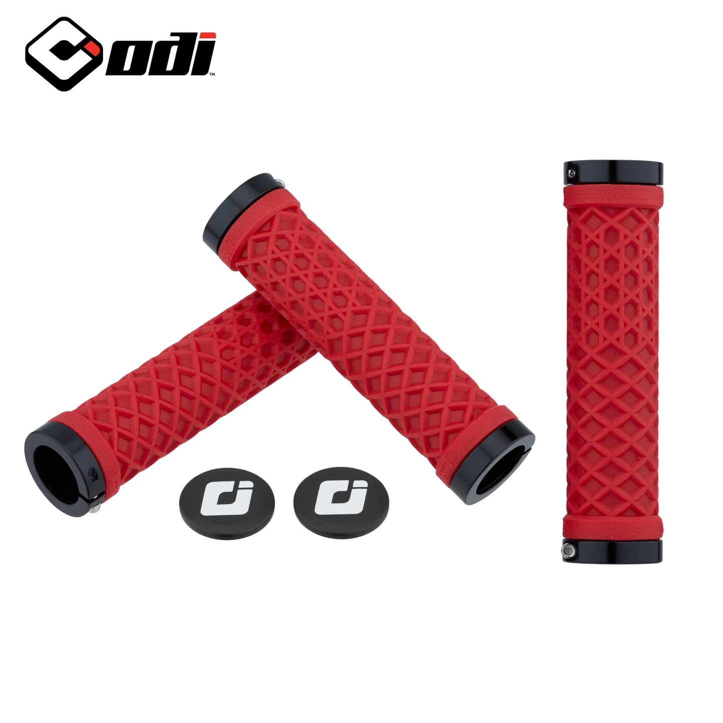 ODI Vans Edition Lock-On Grips Bright Red