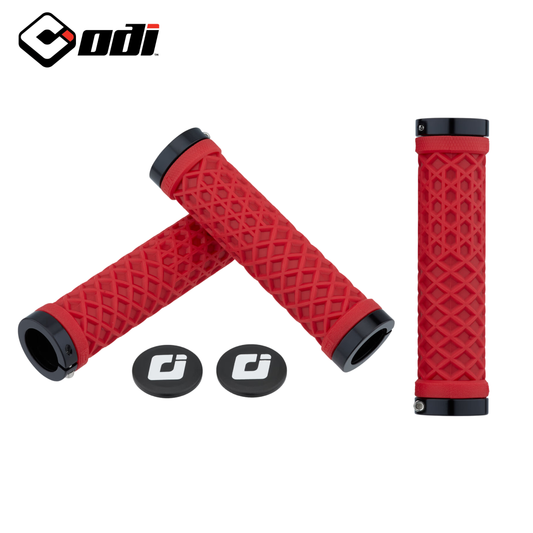 ODI Vans Edition Lock-On Grips Bright Red